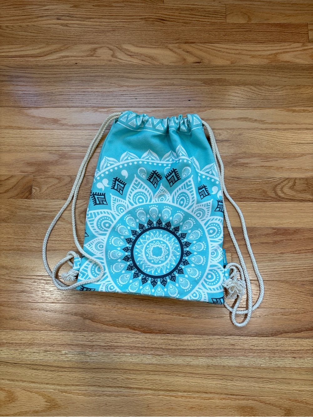 MioMao Aqua Mandala Drawstring Backpack‎ Yoga Gym/Beach Bag